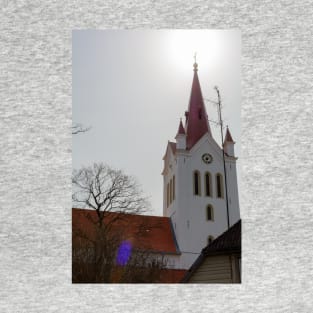 Spire of the bell-tower of St. John’s Church in Cesis, Latvia T-Shirt